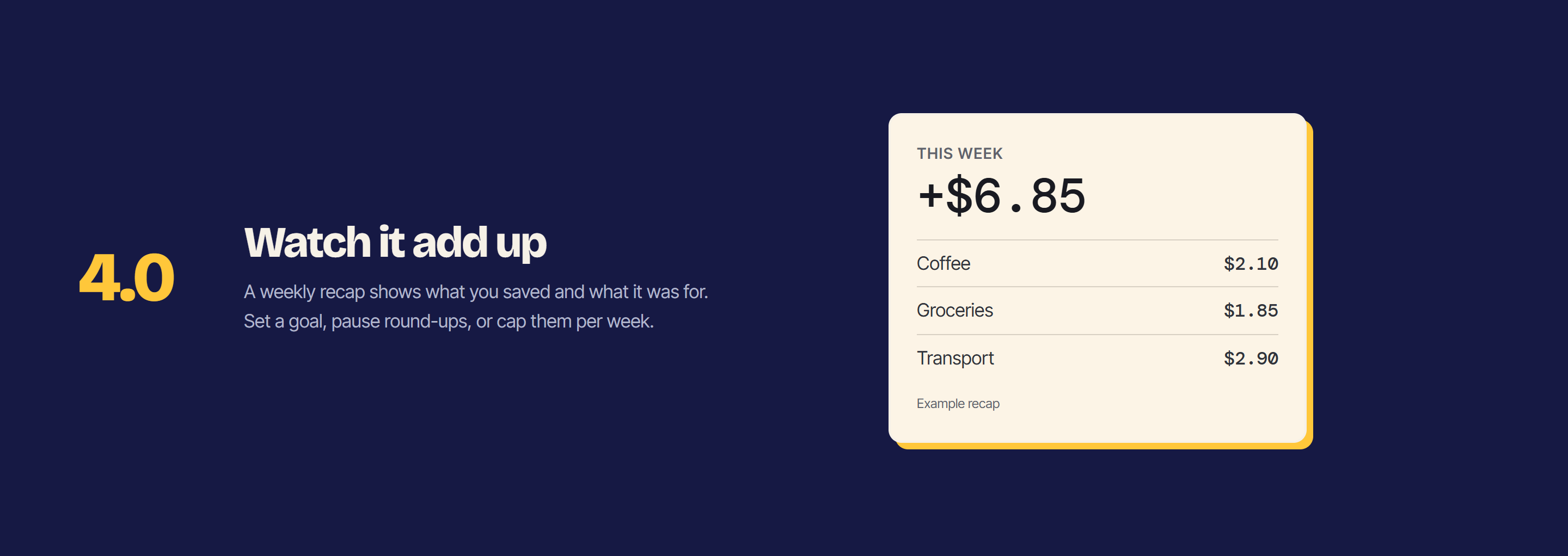 The weekly recap.